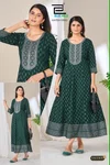 Matka King By Blue Hills Rayon Embroidery Anarkali Kurtis